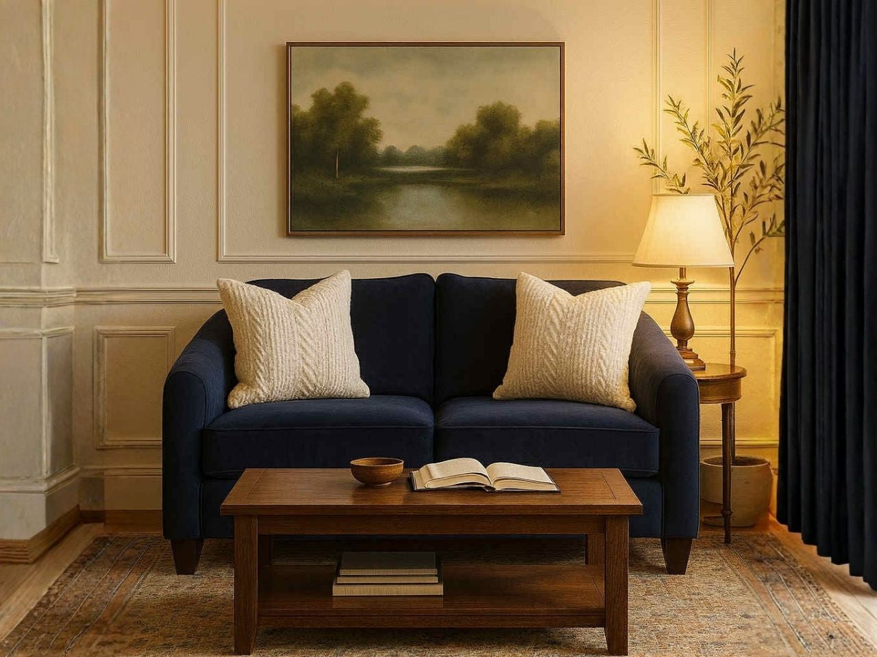Lila Upholstered Deep Seat Loveseat configuration 4