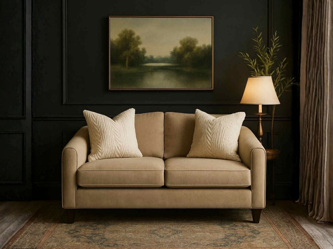 Lila Upholstered Deep Seat Loveseat configuration 5