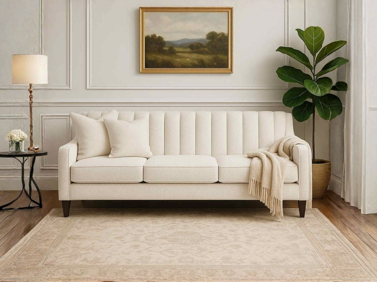 Chanel Straight Custom Sofa view 4