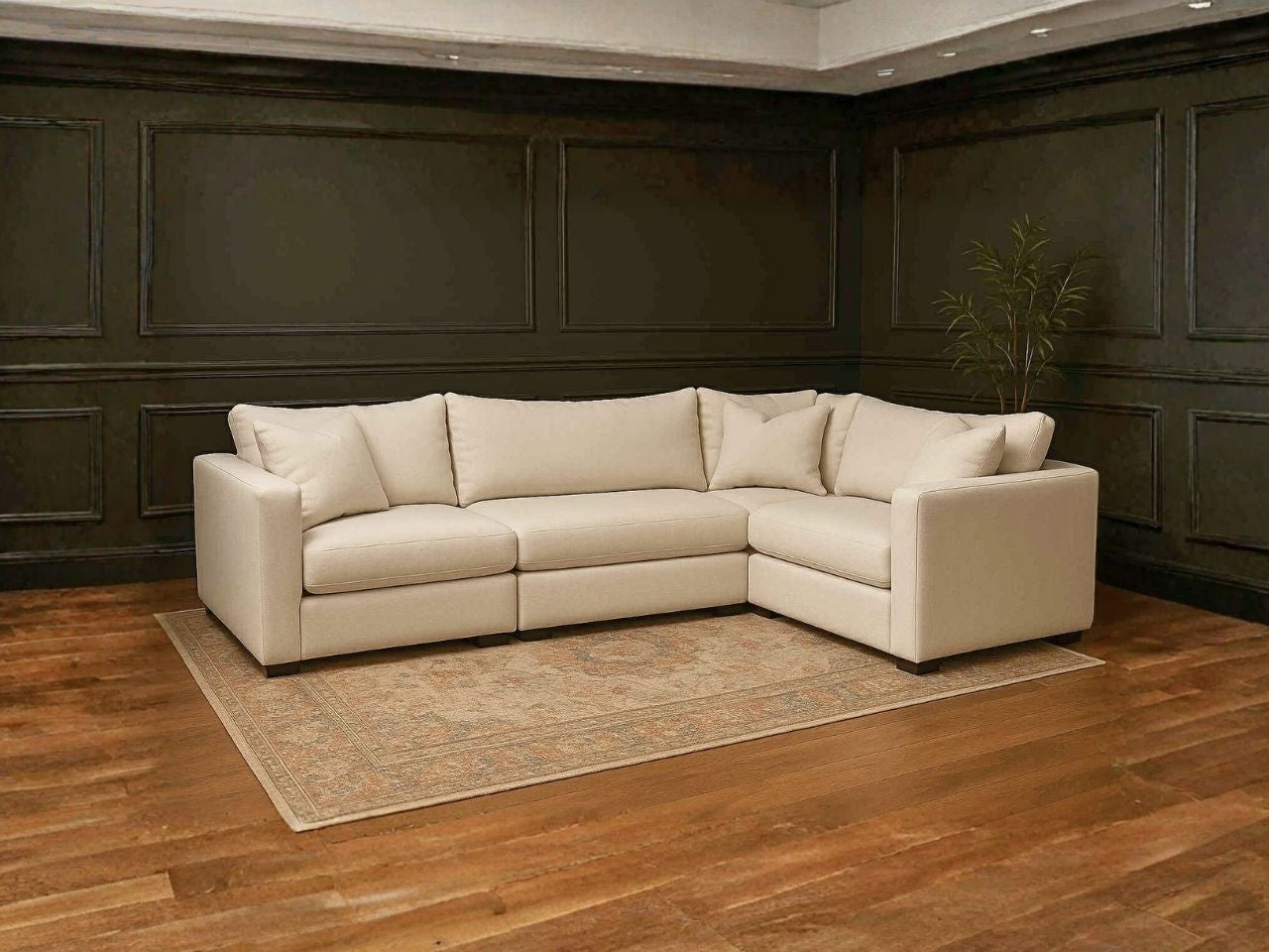 Custom 4-pc Cloud Modular Sectional configuration 2