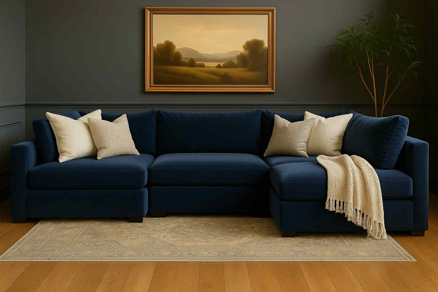 Custom 4-pc Cloud Modular Sectional configuration 5