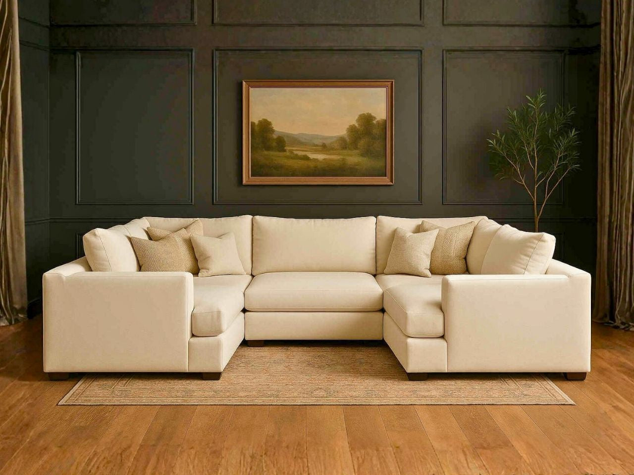 Custom 5-pc Cloud Modular Sectional - U Configuration configuration 3