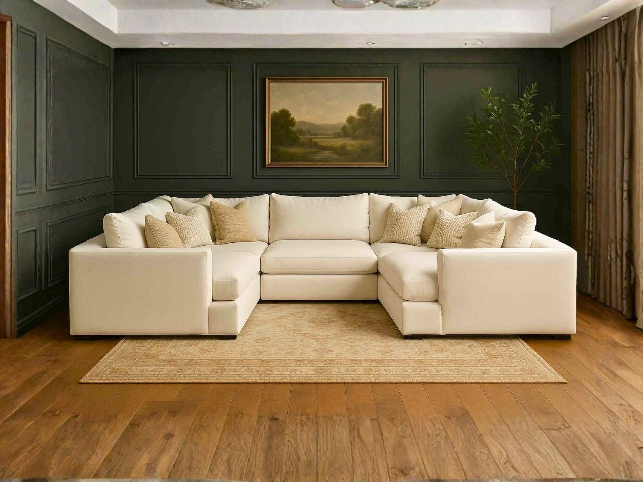 Custom 5-pc Cloud Modular Sectional - U Configuration configuration 4
