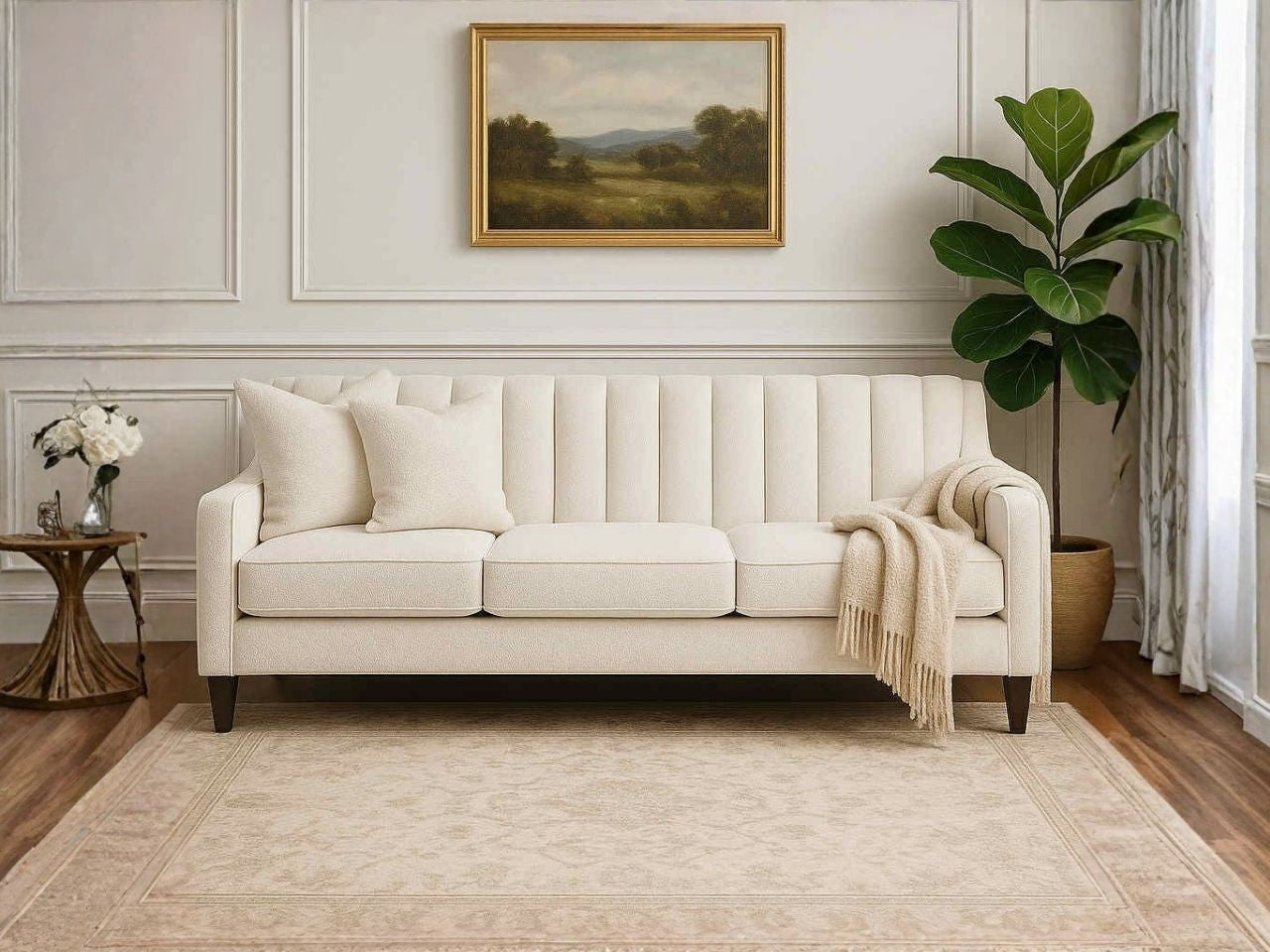 Chanel Straight Custom Sofa view 2