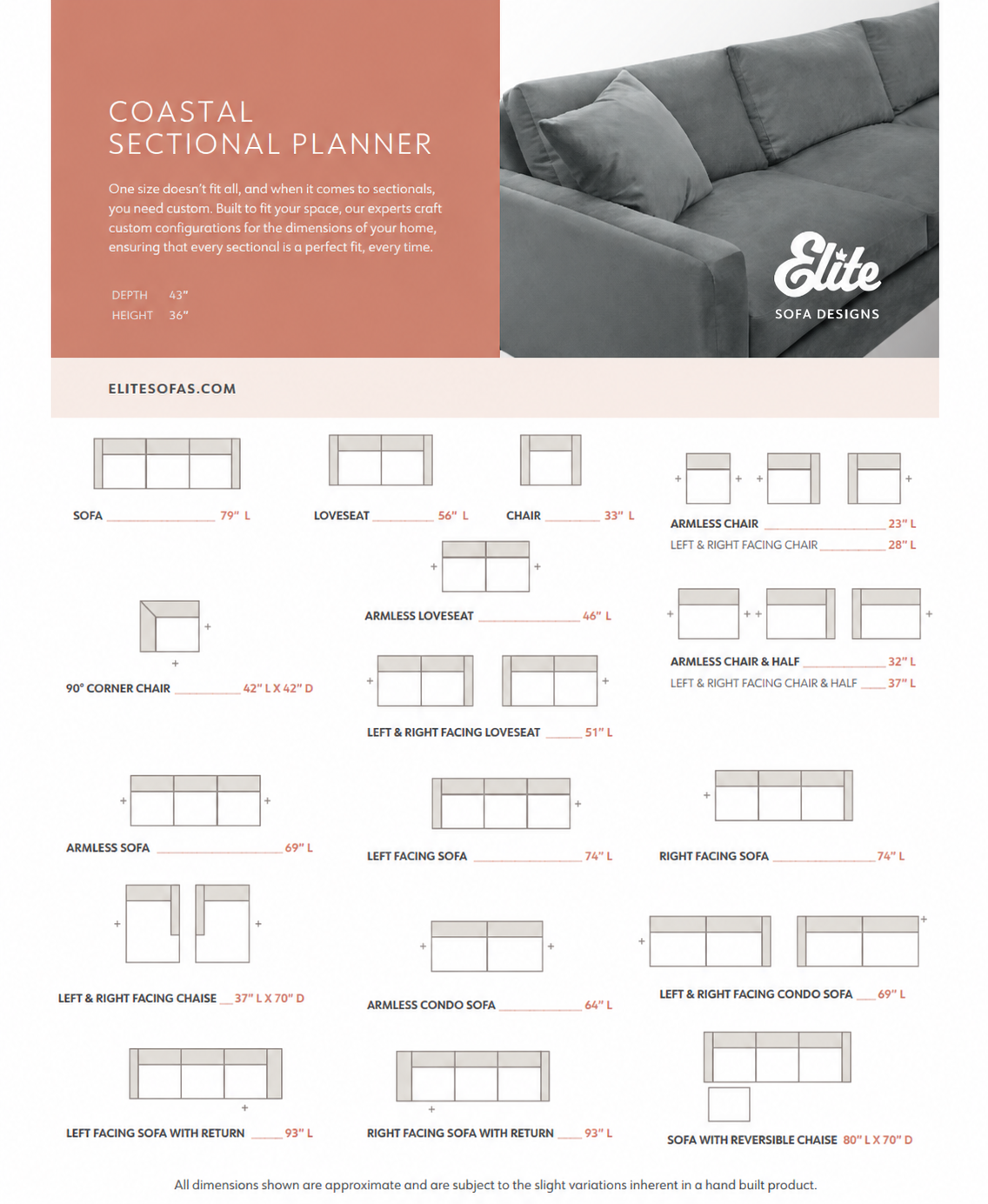 Coastal Custom Sectional configuration 8