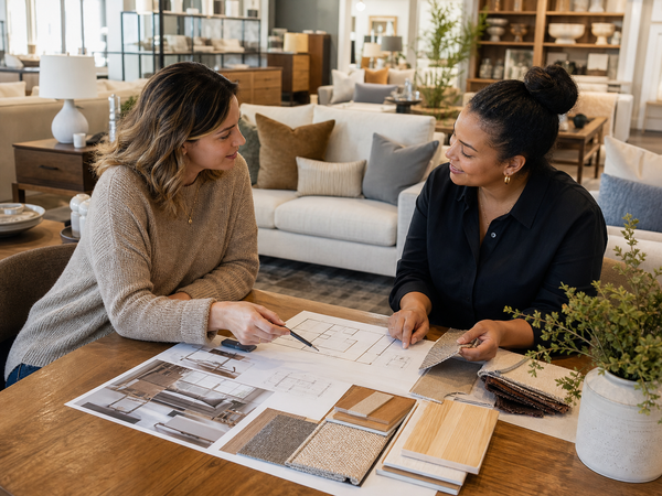 Free design consultation offered at Showhome Furniture Victoria