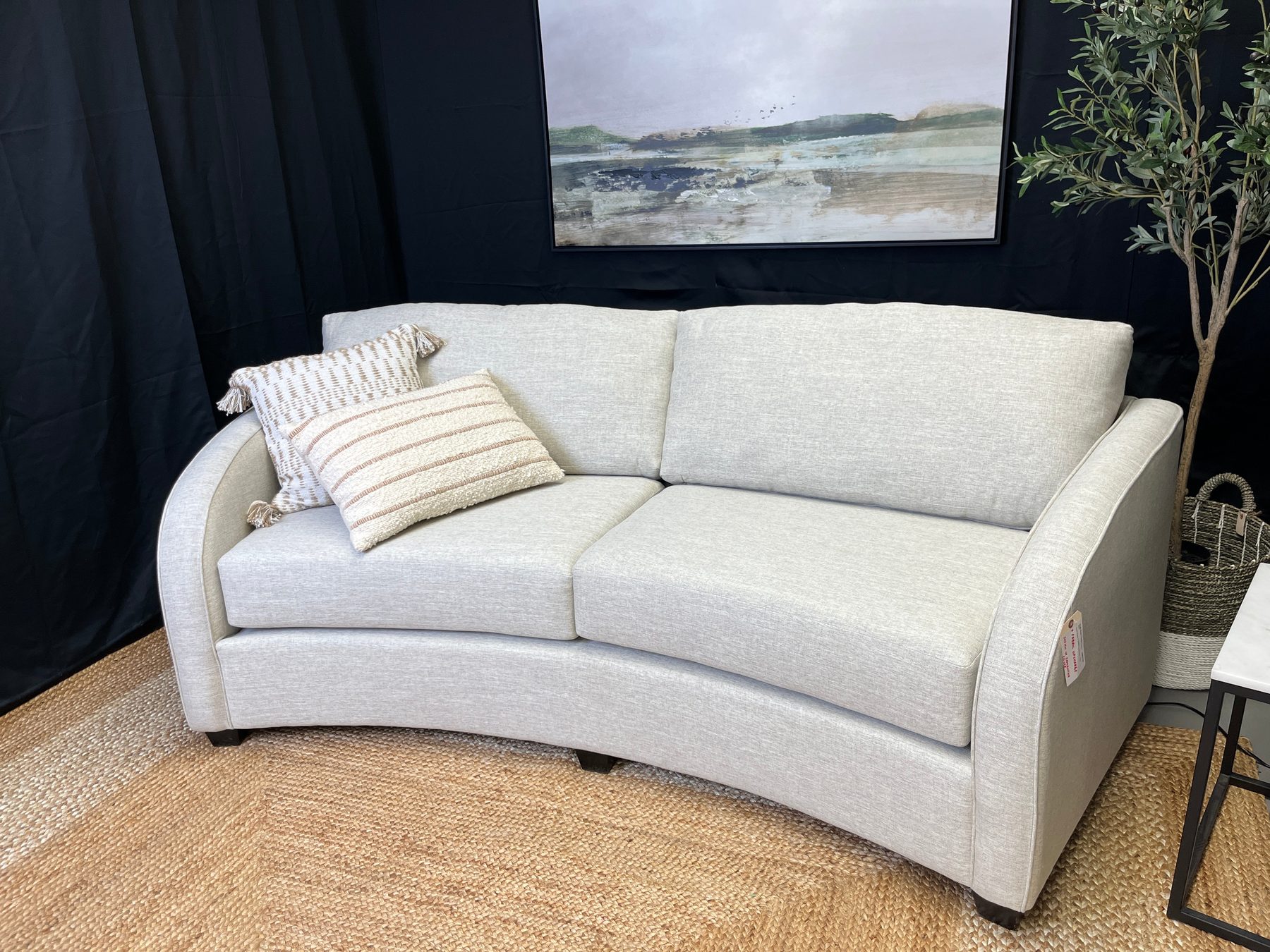 South Slope Custom 2-Seater Curved Sofa 94 configuration 5